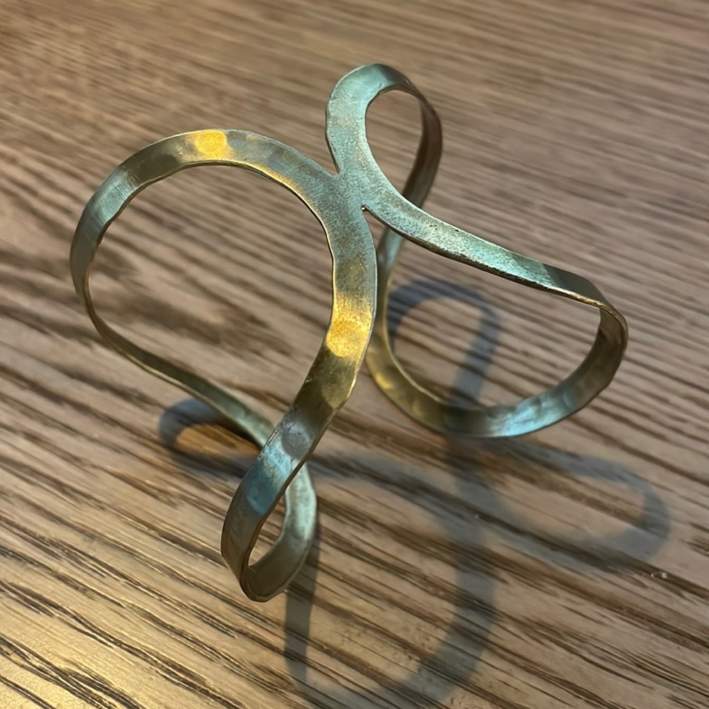 Hammered Gold Bracelet